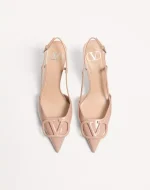 Valentino VLogo Signature Patent Leather Slingback Pump 80Mm - Image 5